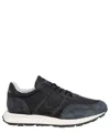 Philippe Model Tour Low Sneakers In Black Suede And Fabric