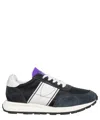 Philippe Model Logo Detailed Lace-up Sneakers In Black