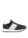 Philippe Model Logo Detailed Lace-up Sneakers In Black