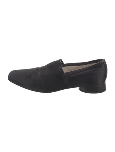 Pre-owned Philippe Model Satin Loafers In Black