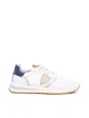 Philippe Model Tropez 21 Sneakers In Blue, Light Blue, Orange