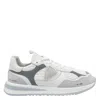 Philippe Model Paris Textured Fabric And Leather Sneakers In White