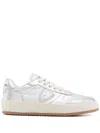 Philippe Model Silver 'nice' Sneakers In Leather