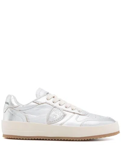 Philippe Model Silver 'nice' Sneakers