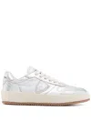 Philippe Model Silver 'nice' Sneakers In Leather