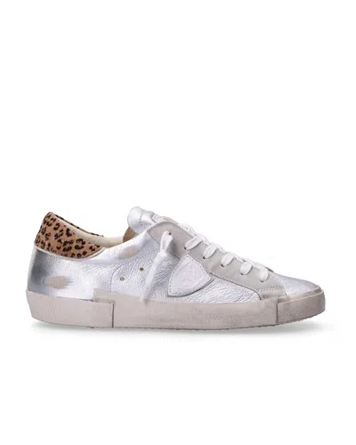 Philippe Model Sneaker Bassa Prsx Metal Leo Argent Leo