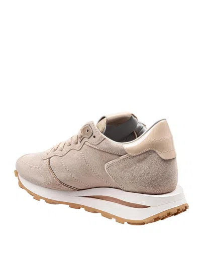 Philippe Model Sneaker In Camoscio In Pink