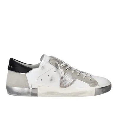 Philippe Model Sneaker Man  - Prsx Low Man - Silver In White