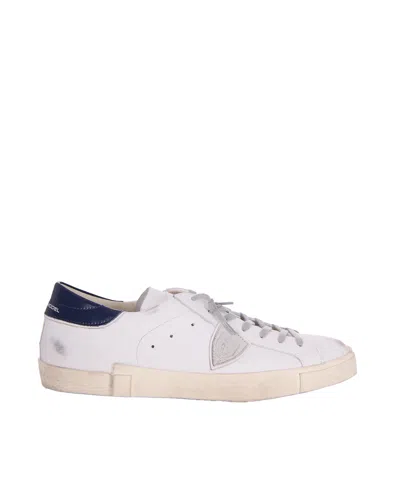 Philippe Model Sneaker Prsx Low Bianco/blu In White