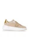 Philippe Model Sneaker Tres Temple Low Donna In Beige