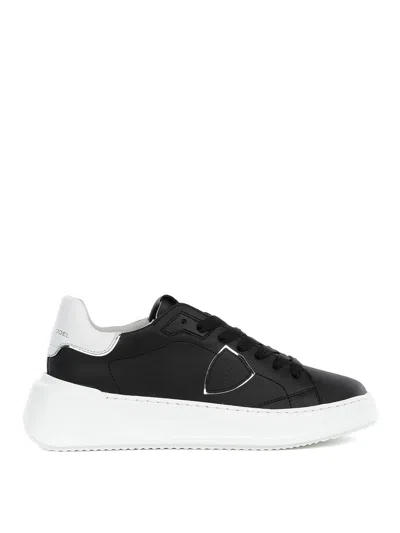 Philippe Model Sneaker Tres Temple Low Donna Nera In White