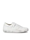 Philippe Model Premium Goat Leather Sneakers With Vintage Appeal And Luxurious Detailing In White