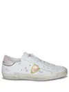 Philippe Model Prsx Low Sneakers In White Leather