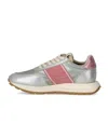 Philippe Model Tour Low Vintage Metal Argent Rose Sneaker