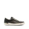 Philippe Model Prsx Distressed Leather Sneakers In Black