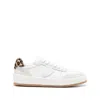 Philippe Model Nice Low Sneakers In White Suede And Leather