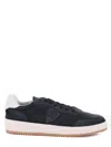Philippe Model Paris Smooth Grain Suede Panelled Sneakers In Multi