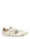 Philippe Model Sneakers Prsx Low Man Veau Cerf Lait Mud In Animal Print