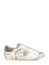 Philippe Model Prsx Sneakers In Leather And Suede In Multi