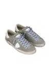 Philippe Model Low-top Casual Sports Shoes In Gray