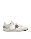 Philippe Model Veau Crackle Blanc Ciel Sneakers In White