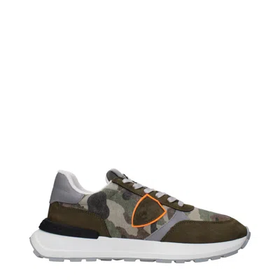 Philippe Model Sneakers Antibes Man Fabric Green/gray