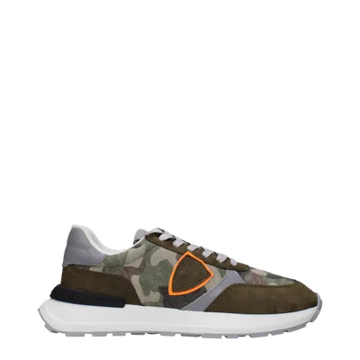 Philippe Model Sneakers Antibes Man Fabric Green/gray
