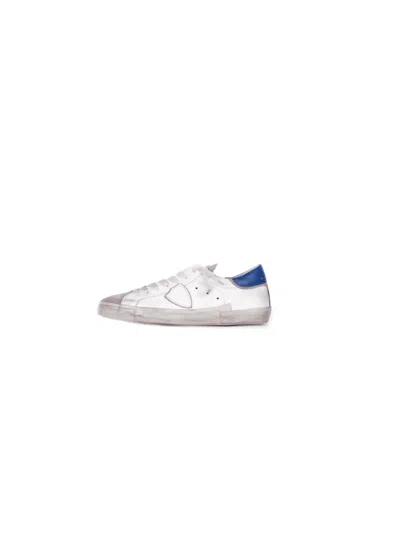 Philippe Model Sneakers In Bianco Bluette Bianco
