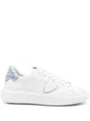 Philippe Model Low Help Recreational Shoe In Bianco E Celeste