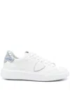 Philippe Model Low Help Recreational Shoe In Bianco E Celeste