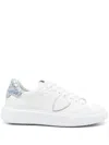 Philippe Model Low Help Recreational Shoe In Bianco E Celeste