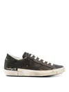 Philippe Model Lace-up Low-cut Casual Shoes In Black