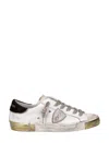 Philippe Model Distressed Leather Low-top Sneakers In Black