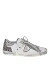 Philippe Model Glitter Embellished Lace-up Sneakers In Black
