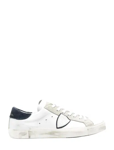 Philippe Model Sneakers In Blanc Bleu