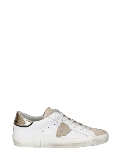 Philippe Model Sneakers In Blanc Or