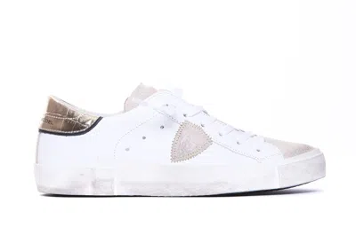 Philippe Model Sneakers In Blanc Or