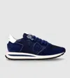Philippe Model Tropez Sneakers In Technical Fabric And Suede Color Blue In Blue
