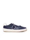 Philippe Model Sneakers Nice In Calfskin In Blue