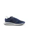 Philippe Model Tropez Sneakers In Technical Fabric And Suede Color Blue In Blue