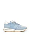 Philippe Model Light Suede Sneakers With Mesh Panels In Blue