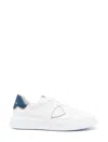 Philippe Model Temple Low White Blue Sneaker In White