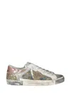 Philippe Model Paris White Glitter Powder Sneakers In Blue