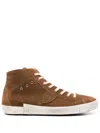 PHILIPPE MODEL PHILIPPE MODEL PRSX HIGH-TOP SNEAKERS IN SUEDE LEATHER