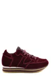 Philippe Model Sneakers In Burgundy