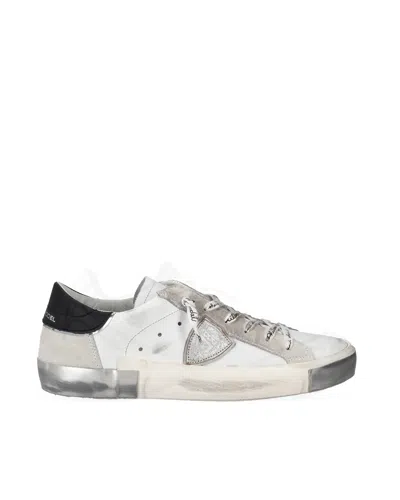 Philippe Model Sneakers Donna Prsx Argento Bianco In White