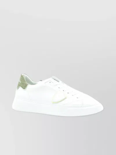 Philippe Model Sneakers Heel Tab Flat Sole In Silver