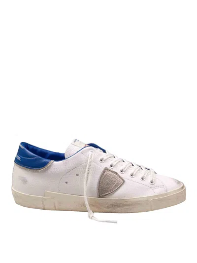 Philippe Model Sneakers In Soft Leather In White