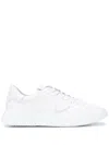 Philippe Model Temple Veau Leather Sneakers In White