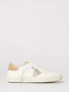 Philippe Model Sneakers Prsx Low Man Veau Cerf Lait Mud In White